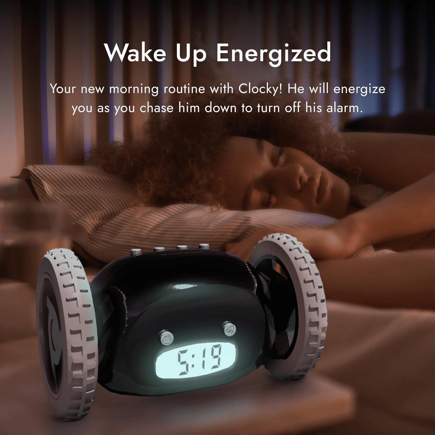 Clocky™ - Alarm Clock that Runs Away