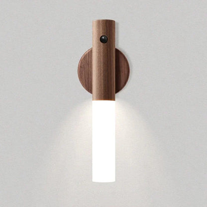 💡Wooden magnetic suction cup wireless smart sensor night light