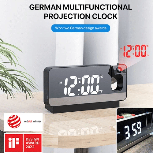 🔥50% OFF | Multifunctional LED Digital Projector Clock