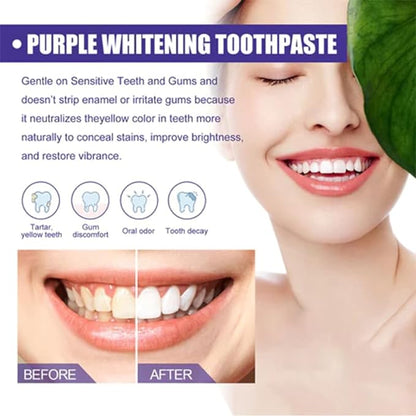 BRIGHTEN YOUR SMILE - Purple Whitening Toothpaste